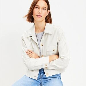 LOFT Women's Light Cream Jacket